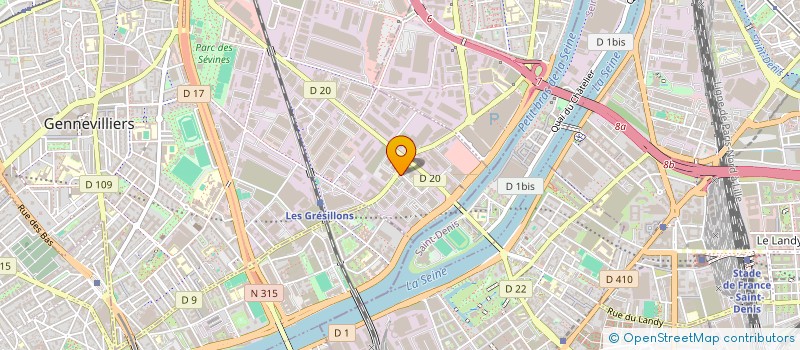 localisation de l'entreprise COLAK  GENNEVILLIERS