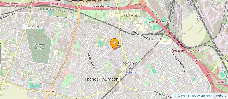 localisation de l'entreprise COLAMISLA  RONCHIN