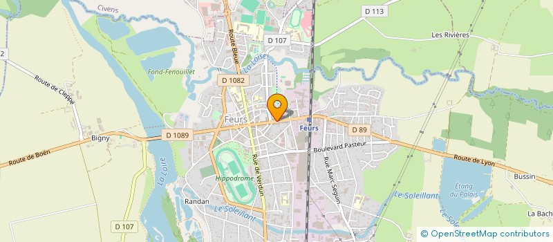 localisation de l'entreprise COLANAP  FEURS