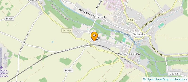 localisation de l'entreprise COLARGOL à BAILLEAU-ARMENONVILLE