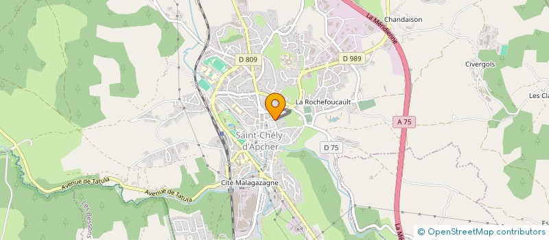 localisation de l'entreprise COLARIANE  SAINT-CHELY-D'APCHER