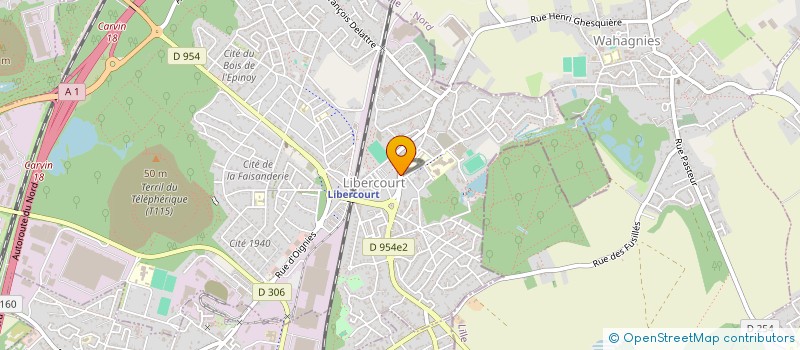 localisation de l'entreprise COLART à LIBERCOURT