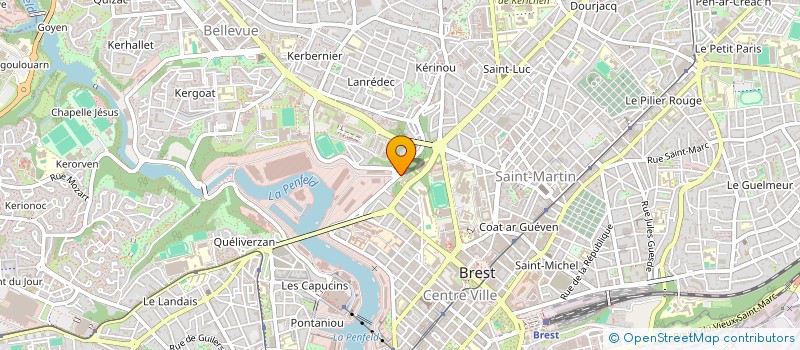 localisation de l'entreprise COLAS à BREST