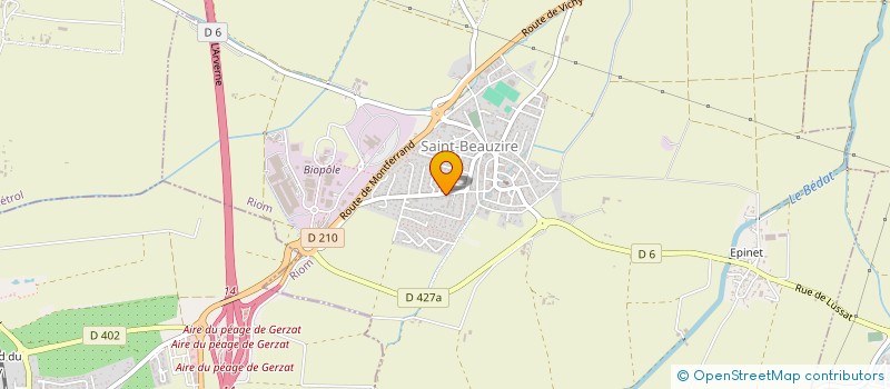 localisation de l'entreprise COLAS à SAINT-BEAUZIRE