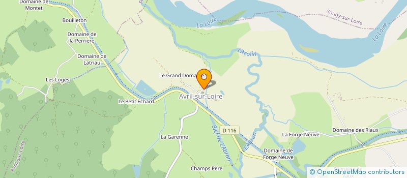 localisation de l'entreprise COLAS à AVRIL-SUR-LOIRE