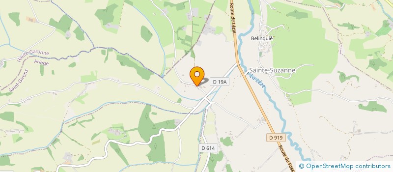 localisation de l'entreprise COLAS ARIEGE ELECTRICITE à SAINTE-SUZANNE
