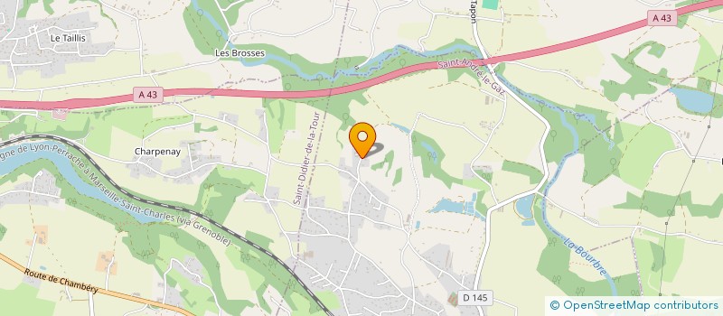 localisation de l'entreprise COLAS CHARPENTE  SAINT-ANDRE-LE-GAZ