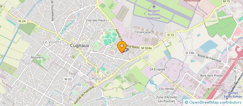 localisation de l'entreprise COLAS CUISINE à CUGNAUX