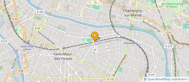 localisation de l'entreprise COLAS DIAGRAMMES  SAINT-MAUR-DES-FOSSES