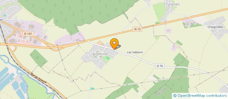 localisation de l'entreprise COLAS DUTHIL  AIGLEVILLE