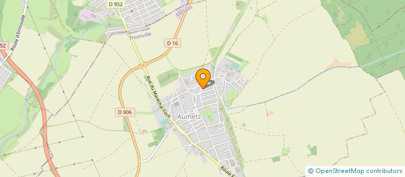 localisation de l'entreprise COLAS JACKIE à AUMETZ