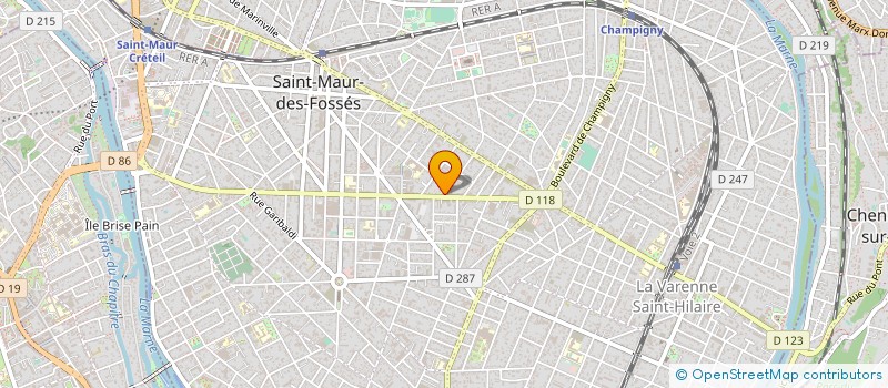 localisation de l'entreprise COLAS PROTECTION SECURITE PRIVEE à SAINT-MAUR-DES-FOSSES