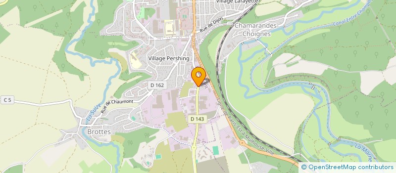 localisation de l'entreprise COLAS REPARATIONS à CHAUMONT