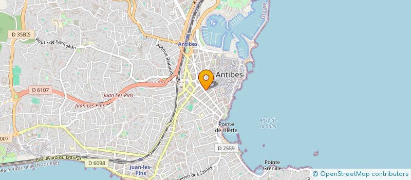 localisation de l'entreprise COLAS-RIBAS CHRISTOPHE à ANTIBES