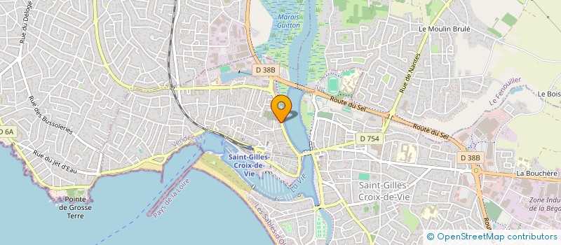 localisation de l'entreprise COLAS-TERAL  SAINT-GILLES-CROIX-DE-VIE