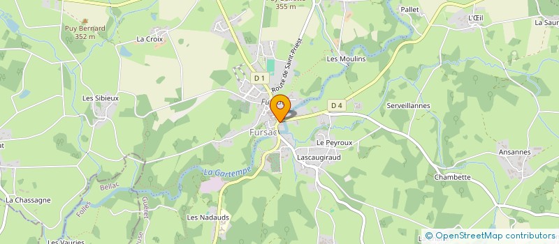 localisation de l'entreprise COLASSEAU à FURSAC