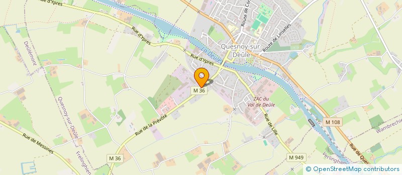 localisation de l'entreprise COLATA à QUESNOY-SUR-DEULE