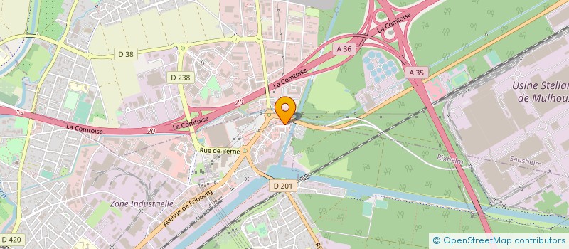 localisation de l'entreprise COLATIS  ILLZACH