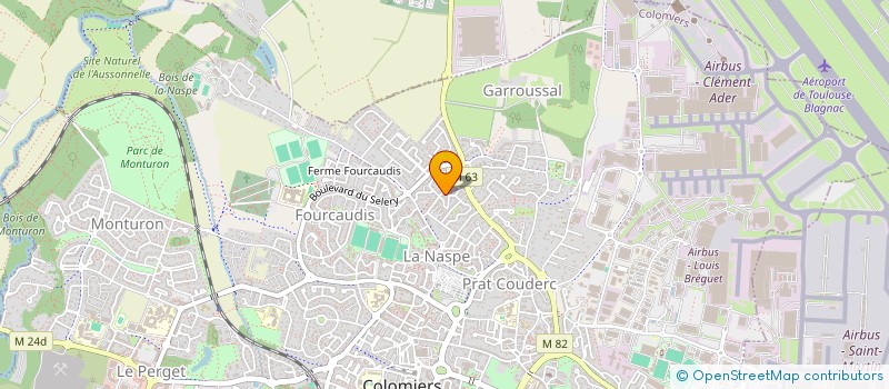 localisation de l'entreprise COLAUTIEL SAS à COLOMIERS