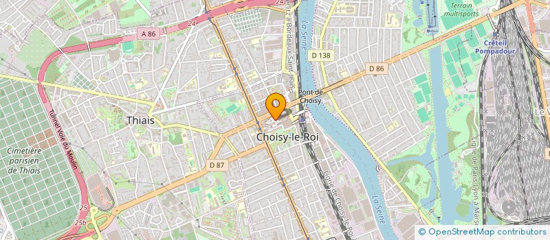 localisation de l'entreprise COLBAT à CHOISY-LE-ROI