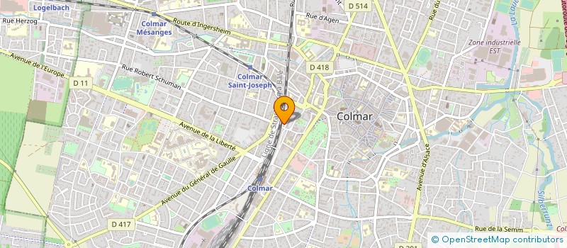 localisation de l'entreprise COLBERT  COLMAR