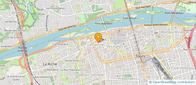 localisation de l'entreprise COLBERT à TOURS