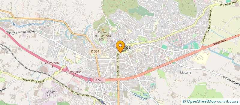 localisation de l'entreprise COLBERT à HYERES