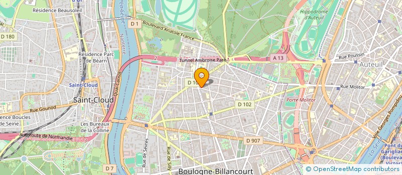 localisation de l'entreprise COLBERT HOLDING à BOULOGNE-BILLANCOURT