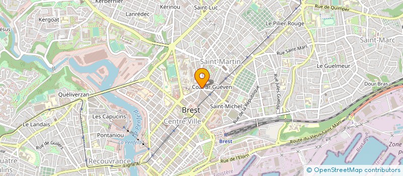 localisation de l'entreprise COLBERT IMMOBILIER à BREST