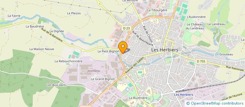 localisation de l'entreprise COLBERT PATRIMOINE FINANCE LES HERBIERS à HERBIERS (LES)