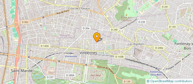 localisation de l'entreprise COLBLANC à VINCENNES