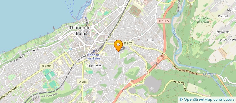 localisation de l'entreprise COLCAME PATRIMOINE à THONON-LES-BAINS