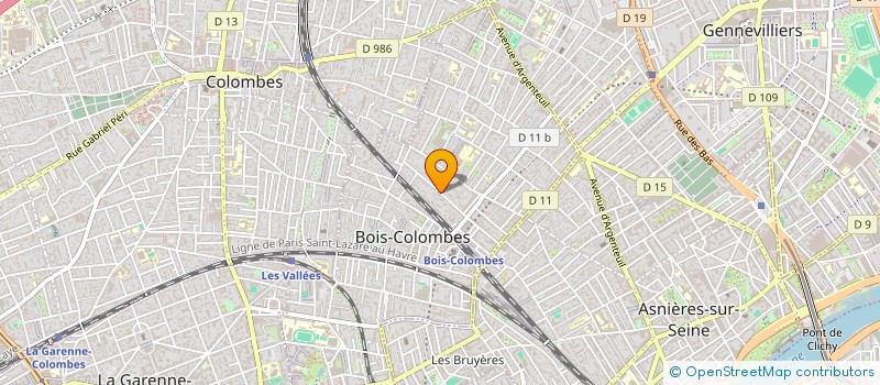 localisation de l'entreprise COLCAR à BOIS-COLOMBES
