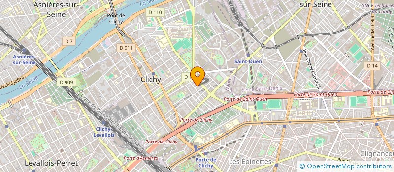 localisation de l'entreprise COLCHEA à CLICHY