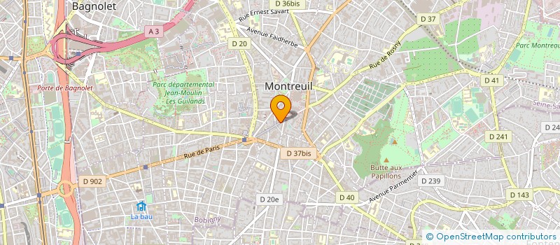localisation de l'entreprise COLCHIQUE à MONTREUIL