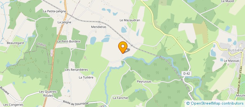 localisation de l'entreprise COLCHIQUES ET LILAS à BUSSIERE-GALANT
