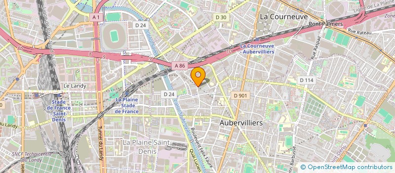 localisation de l'entreprise COLD-NEW THERM  AUBERVILLIERS