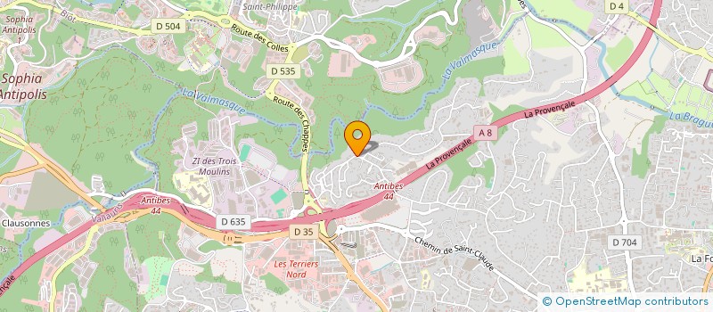 localisation de l'entreprise COLDAN à ANTIBES