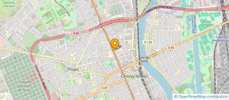 localisation de l'entreprise COLDEV à CHOISY-LE-ROI