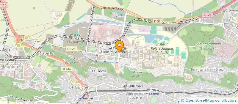 localisation de l'entreprise COLDIS à PALAISEAU