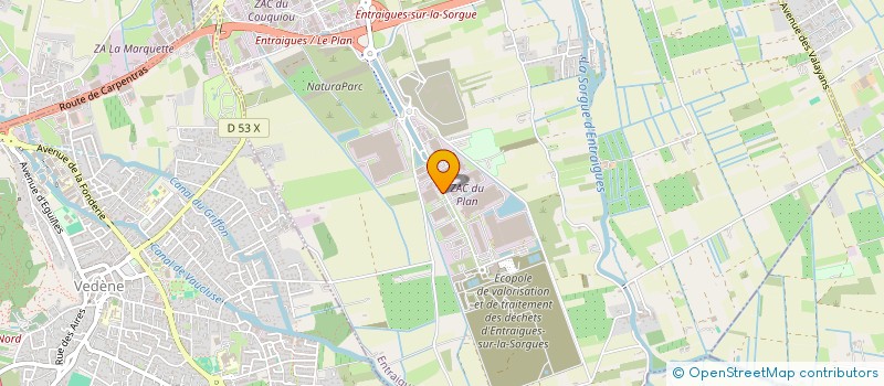 localisation de l'entreprise COLDIS  ENTRAIGUES-SUR-LA-SORGUE