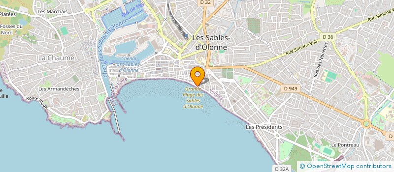 localisation de l'entreprise COLDLIGHT X 85 à LES SABLES D'OLONNE