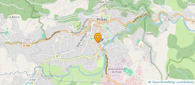 localisation de l'entreprise COLE  PRIVAS