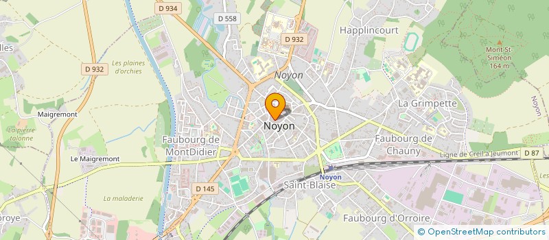 localisation de l'entreprise COLE OPTICIENS à NOYON