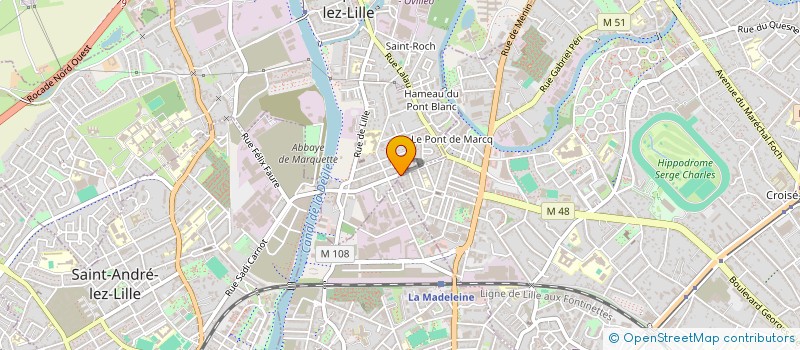 localisation de l'entreprise COLEF à MARCQ-EN-BARŒUL