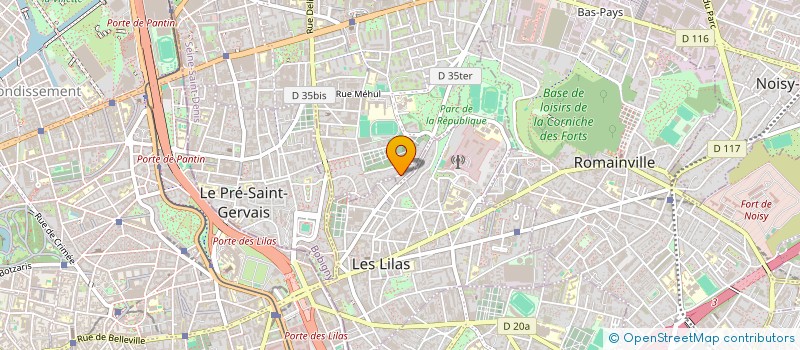 localisation de l'entreprise COLEGRAM à PANTIN