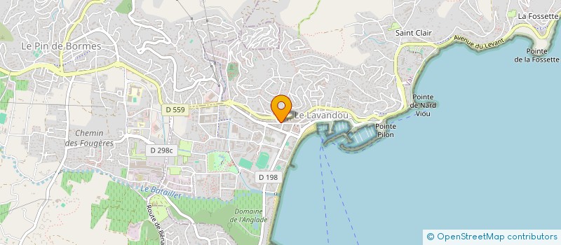localisation de l'entreprise COLENA à LE LAVANDOU