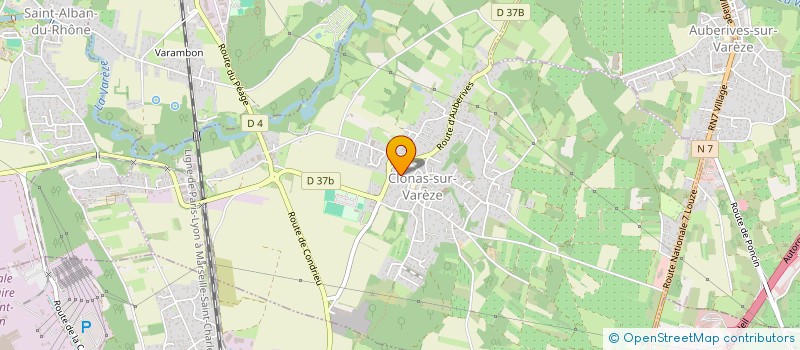 localisation de l'entreprise COLENFAN ROCAMAR SCI  CLONAS-SUR-VAREZE