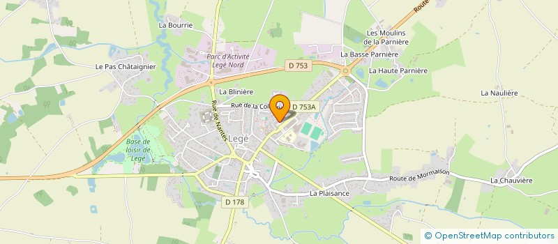localisation de l'entreprise COLENTA à LEGE