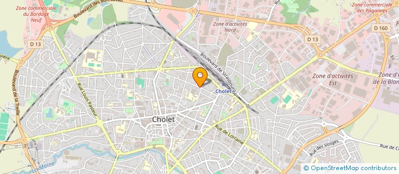 localisation de l'entreprise COLEOP à CHOLET